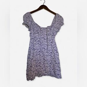 Lavender Floral Mini Dress